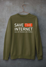 Load image into Gallery viewer, Internet Funny Unisex Sweatshirt for Men/Women-Olive Green-Ektarfa.online
