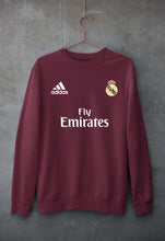 Load image into Gallery viewer, Real Madrid Unisex Sweatshirt for Men/Women-S(40 Inches)-Maroon-Ektarfa.online
