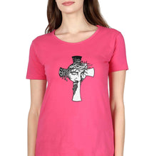Load image into Gallery viewer, Jesus T-Shirt for Women-Pink-Ektarfa.online
