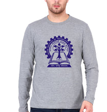 Load image into Gallery viewer, IIT Kharagpur Full Sleeves T-Shirt for Men-Grey Melange-Ektarfa.online
