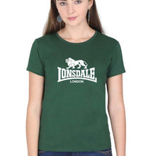 Load image into Gallery viewer, Lonsdale T-Shirt for Women-Dark Green-Ektarfa.online
