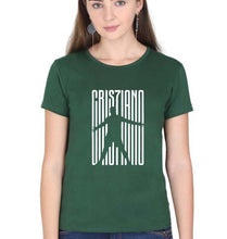 Load image into Gallery viewer, Cristiano Ronaldo CR7 T-Shirt for Women-Dark Green-Ektarfa.online
