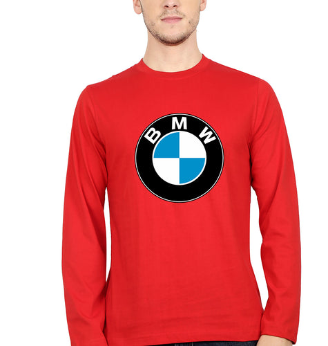 BMW Full Sleeves T-Shirt for Men-Red-Ektarfa.online