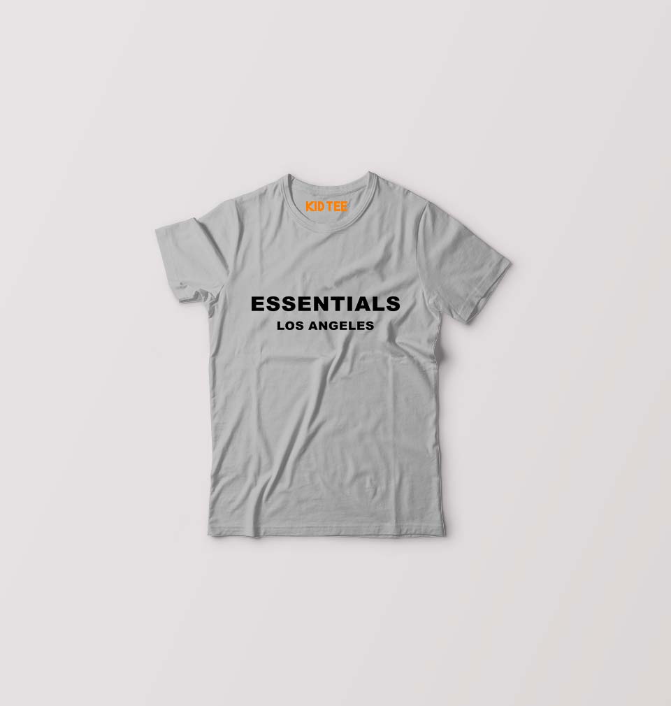 Essentials Kids T-Shirt for Boy/Girl-Grey-Ektarfa.online