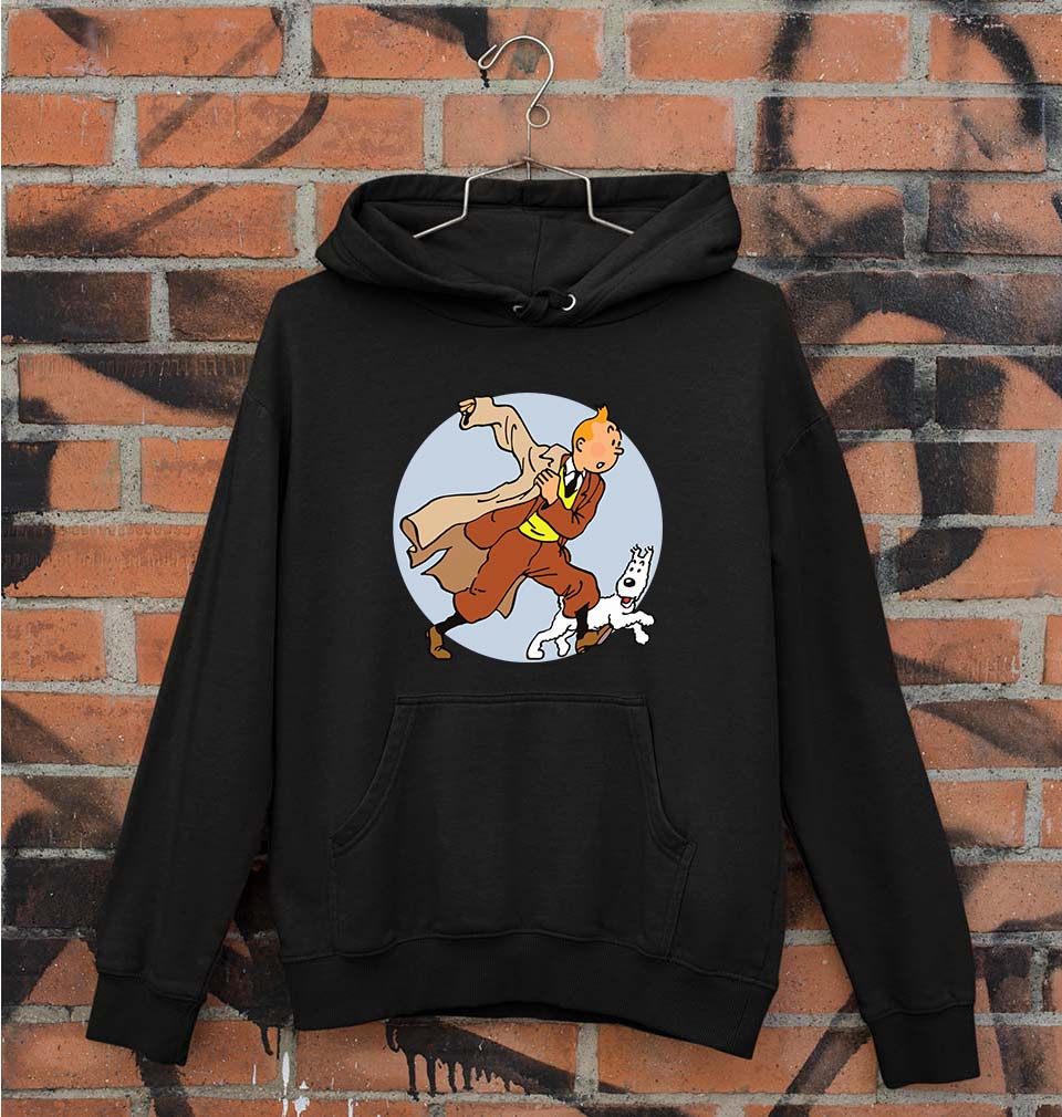 Tintin Unisex Hoodie for Men/Women-Black-Ektarfa.online