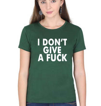 Load image into Gallery viewer, Fuck T-Shirt for Women-Dark Green-Ektarfa.online
