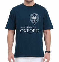 Load image into Gallery viewer, University of Oxford Oversized T-Shirt for Men-Petrol Blue-Ektarfa.online
