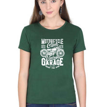 Load image into Gallery viewer, Motorcycle T-Shirt for Women-Dark Green-Ektarfa.online

