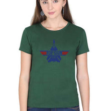 Load image into Gallery viewer, Top Gun T-Shirt for Women-Dark Green-Ektarfa.online
