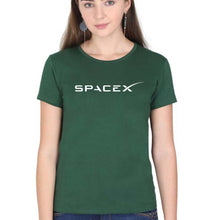 Load image into Gallery viewer, SpaceX T-Shirt for Women-Dark Green-Ektarfa.online
