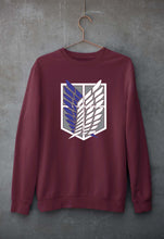 Load image into Gallery viewer, Attack on Titan Unisex Sweatshirt for Men/Women-Maroon-Ektarfa.online
