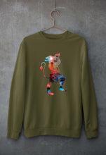 Load image into Gallery viewer, Hanuman Ji (God) Unisex Sweatshirt for Men/Women-Olive Green-Ektarfa.online
