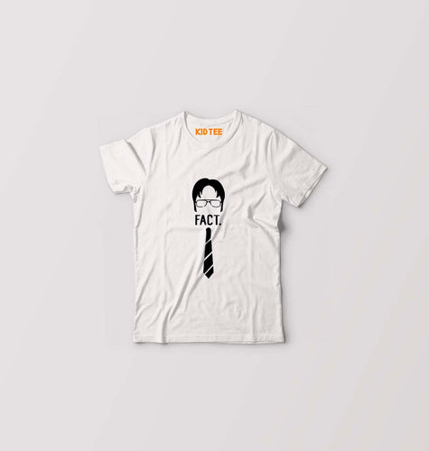 Dwight Schrute Kids T-Shirt for Boy/Girl-White-Ektarfa.online
