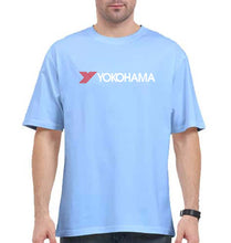 Load image into Gallery viewer, Yokohama Oversized T-Shirt for Men-Baby Blue-Ektarfa.online
