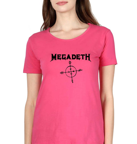 Megadeth T-Shirt for Women-Pink-Ektarfa.online