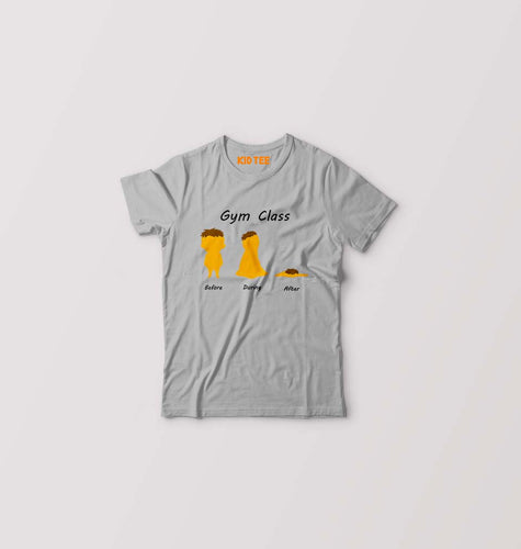 Gym Funny Kids T-Shirt for Boy/Girl-Grey-Ektarfa.online