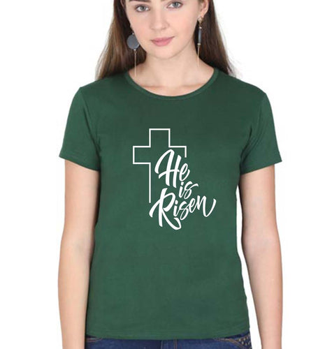 Christian T-Shirt for Women-Dark Green-Ektarfa.online