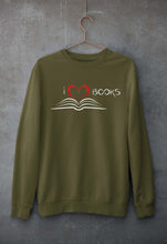 Load image into Gallery viewer, Love Books Unisex Sweatshirt for Men/Women-Olive Green-Ektarfa.online
