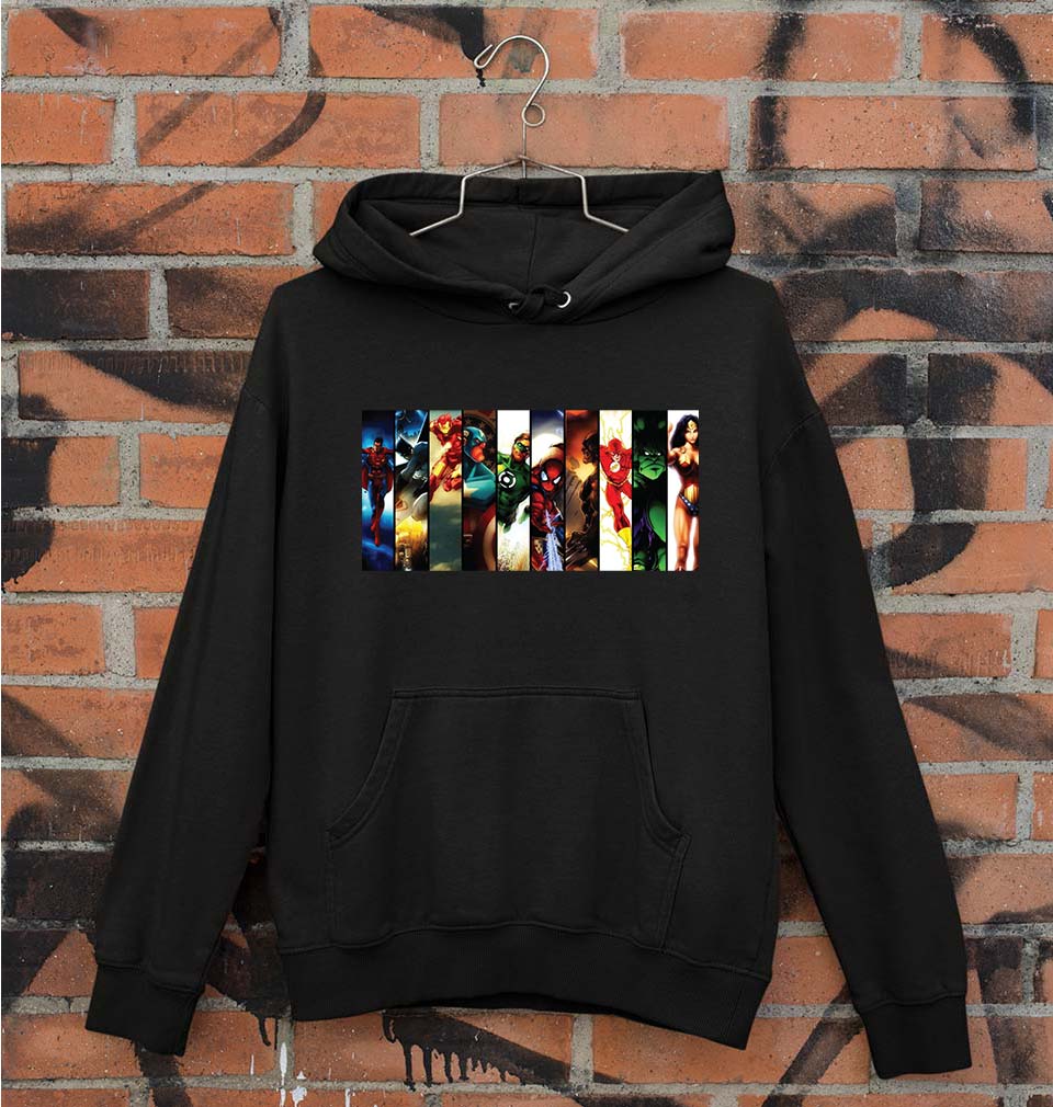 Superhero Unisex Hoodie for Men/Women-Black-Ektarfa.online