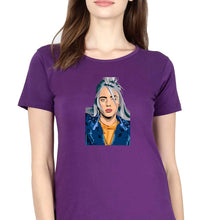Load image into Gallery viewer, Billie Eilish T-Shirt for Women-Purple-Ektarfa.online
