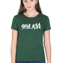 Load image into Gallery viewer, Steve Aoki T-Shirt for Women-Dark Green-Ektarfa.online
