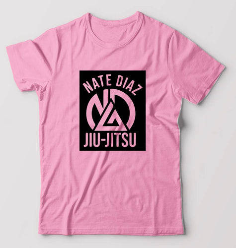 Nate Diaz UFC T-Shirt for Men-Light Baby Pink-Ektarfa.online