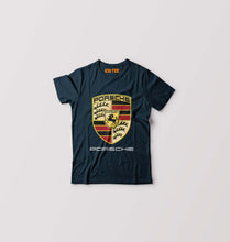 Load image into Gallery viewer, Porsche Logo Kids T-Shirt for Boy/Girl-Petrol Blue-Ektarfa.online

