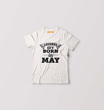 Load image into Gallery viewer, Legends are Born in May Kids T-Shirt for Boy/Girl-White-Ektarfa.online
