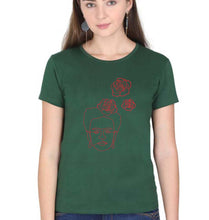 Load image into Gallery viewer, Frida Kahlo T-Shirt for Women-Dark Green-Ektarfa.online
