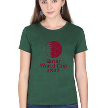 Load image into Gallery viewer, FIFA World Cup Qatar 2022 T-Shirt for Women-Dark Green-Ektarfa.online
