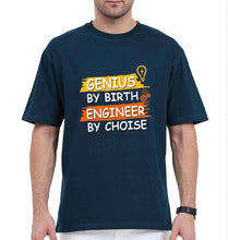 Load image into Gallery viewer, Genius Engineer Oversized T-Shirt for Men-Petrol Blue-Ektarfa.online
