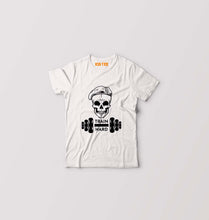 Load image into Gallery viewer, Gym Train Hard Kids T-Shirt for Boy/Girl-White-Ektarfa.online
