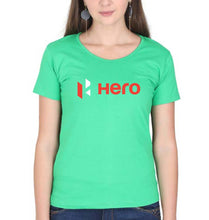 Load image into Gallery viewer, Hero MotoCorp T-Shirt for Women-Flag Green-Ektarfa.online
