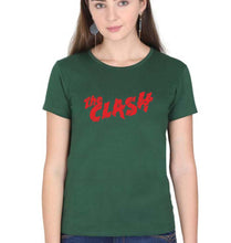 Load image into Gallery viewer, The Clash T-Shirt for Women-Dark Green-Ektarfa.online
