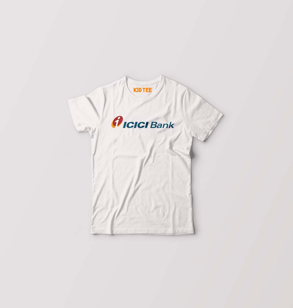 ICICI Bank Kids T-Shirt for Boy/Girl-White-Ektarfa.online