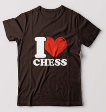 Load image into Gallery viewer, I Love Chess T-Shirt for Men-Coffee Brown-Ektarfa.online
