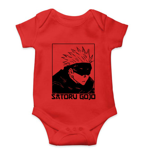 Gojo Satoru Anime Kids Romper For Baby Boy/Girl-Red-Ektarfa.online