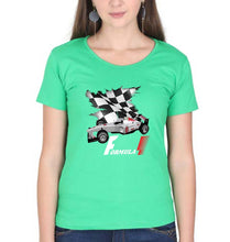 Load image into Gallery viewer, Formula 1(F1) T-Shirt for Women-XS(32 Inches)-Flag Green-Ektarfa.online
