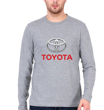 Load image into Gallery viewer, Toyota Full Sleeves T-Shirt for Men-Grey Melange-Ektarfa.online
