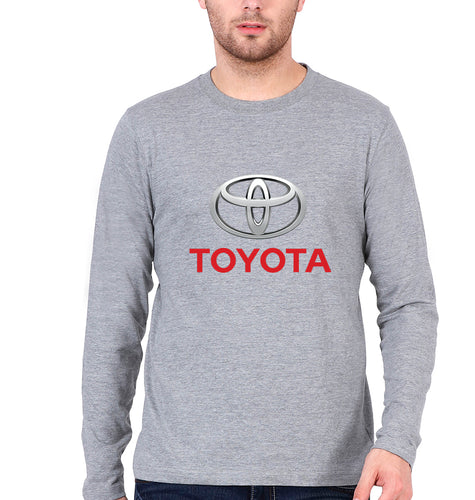 Toyota Full Sleeves T-Shirt for Men-Grey Melange-Ektarfa.online