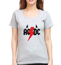 Load image into Gallery viewer, ACDC T-Shirt for Women-Grey Melange-Ektarfa.online
