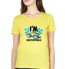 Load image into Gallery viewer, Swimming T-Shirt for Women-Yellow-Ektarfa.online
