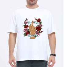 Load image into Gallery viewer, Fuck Patriarchy Oversized T-Shirt for Men-White-Ektarfa.online
