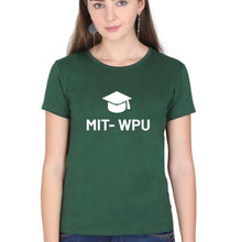 Load image into Gallery viewer, MIT WPU T-Shirt for Women-Dark Green-Ektarfa.online
