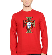 Load image into Gallery viewer, Portugal Football Full Sleeves T-Shirt for Men-Red-Ektarfa.online
