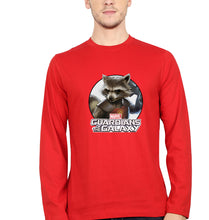 Load image into Gallery viewer, Rocket Raccoon Full Sleeves T-Shirt for Men-red-Ektarfa.online

