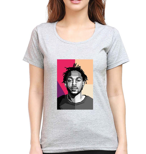 Kendrick Lamar T-Shirt for Women-Grey Melange-Ektarfa.online
