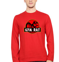 Load image into Gallery viewer, Gym Rat Full Sleeves T-Shirt for Men-Red-Ektarfa.online
