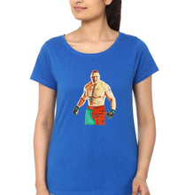 Load image into Gallery viewer, Brock Lesnar (WWE) T-Shirt for Women-Royal Blue-Ektarfa.online
