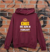 Load image into Gallery viewer, Kings Are Born In February Unisex Hoodie for Men/Women-Maroon-Ektarfa.online
